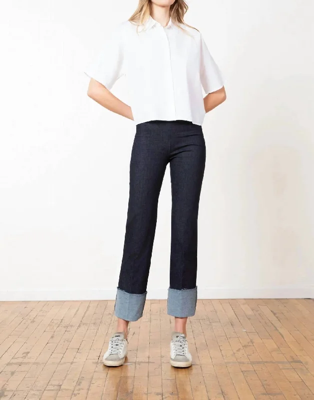 Women's Jodhpurs with ZipperBonnie Dark Denim In Blue