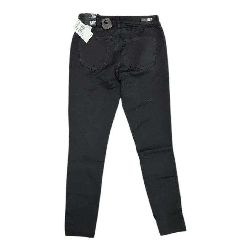 Women's Jodhpurs with Wide LegJeans Skinny By Kut In Black, Size:6