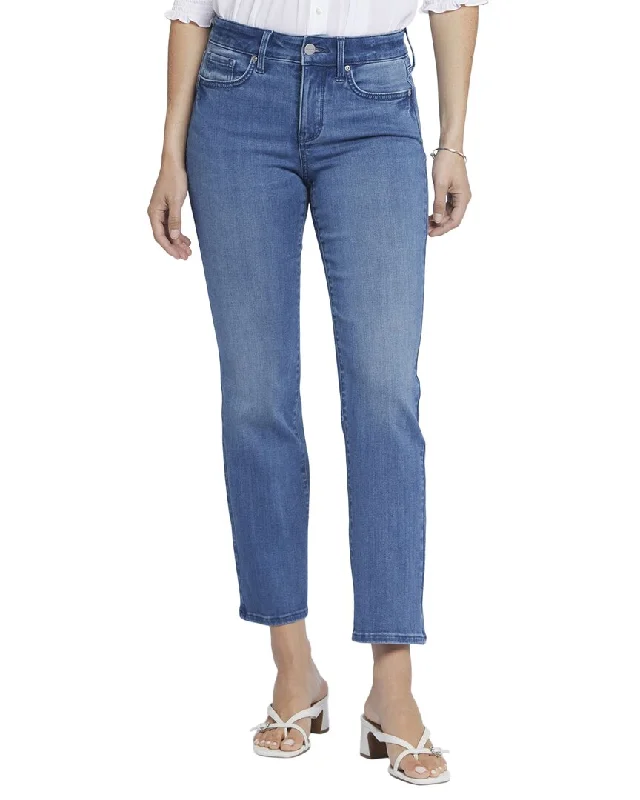 Women's Jodhpurs with Collarless DesignNYDJ Marilyn Blueisland Ankle Crop Jean