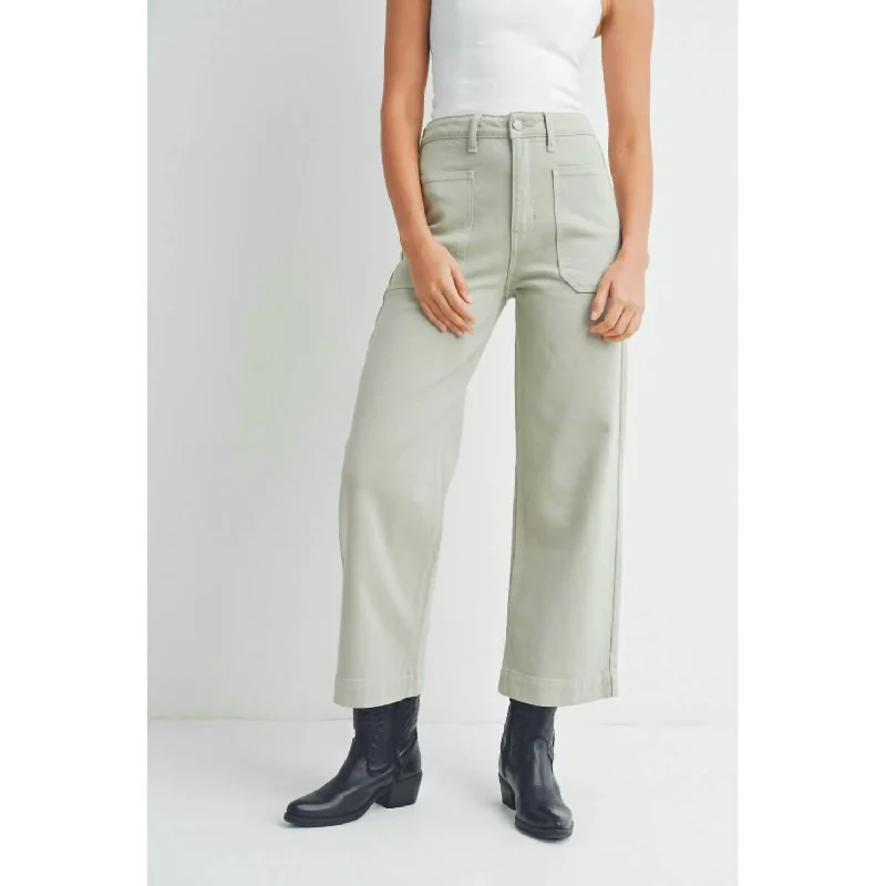 Women's JodhpursDenim Utility Pants In White