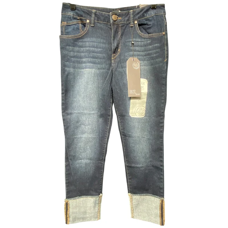 Women's Jodhpurs with Wide LegJeans Skinny By 1822 Denim In Blue Denim, Size: 8