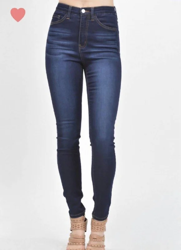 Women's Jodhpurs with Lapel CollarEllie High Rise Super Skinny Jeans In Denim