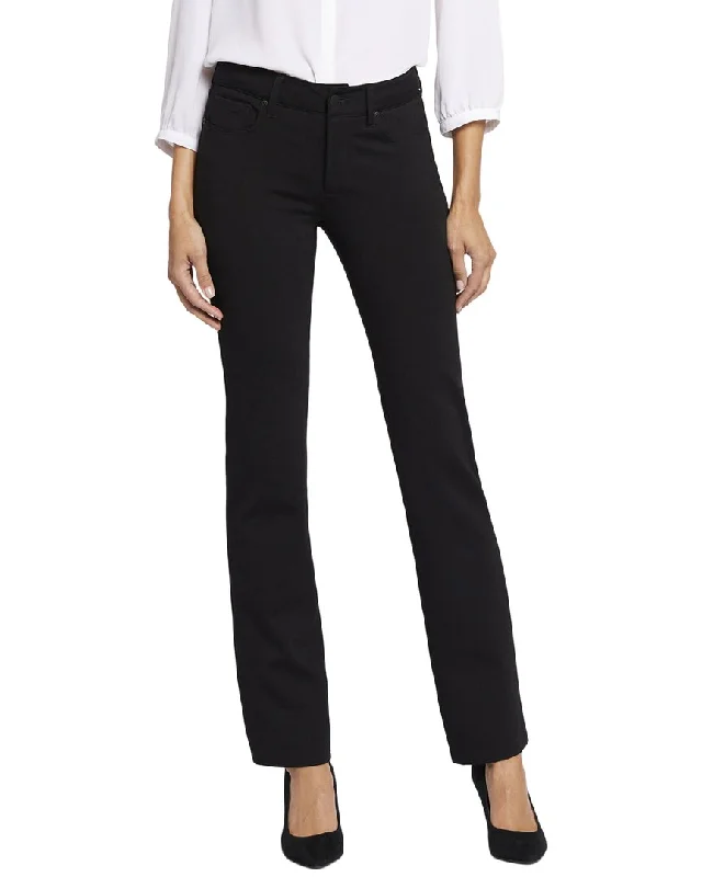 Women's Jodhpurs with Sweetheart CollarNYDJ Marilyn Black Straight Leg Jean