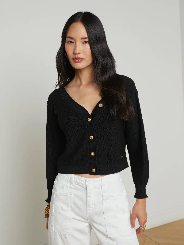 Women's Shirt Collar SweatersNopal Cropped Cardigan