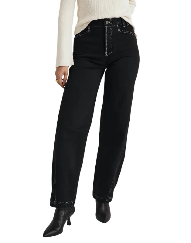 Women's Jodhpurs with Lapel CollarPerfect Vintage Wide Leg Jeans In Harmon Wash