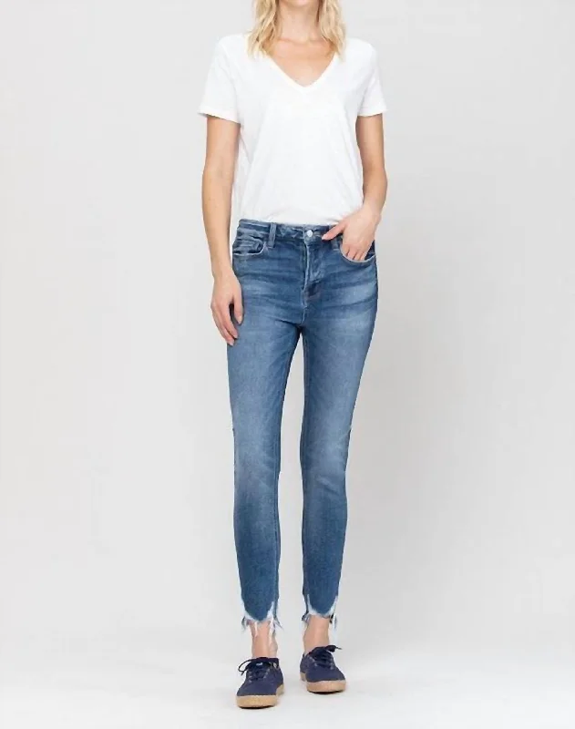 Women's Jodhpurs with Shawl Collar90's Britany High Rise Skinny Jean In Denim