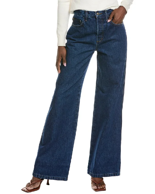 Women's Jodhpurs with Notched CollarFavorite Daughter The Masha Super High-Rise Chastain Wide Leg Jean