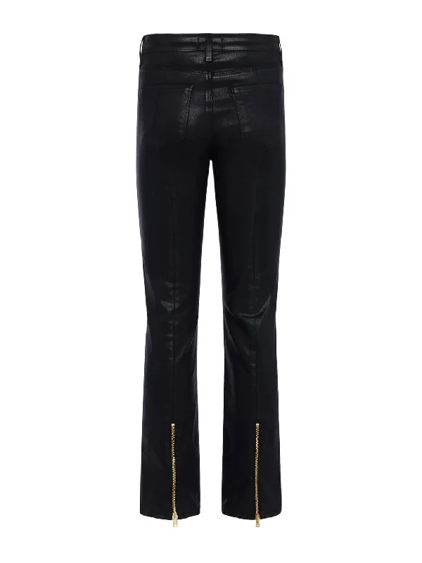 Women's Jodhpurs with Straight HemGinny Coated Jean In Noir Coated