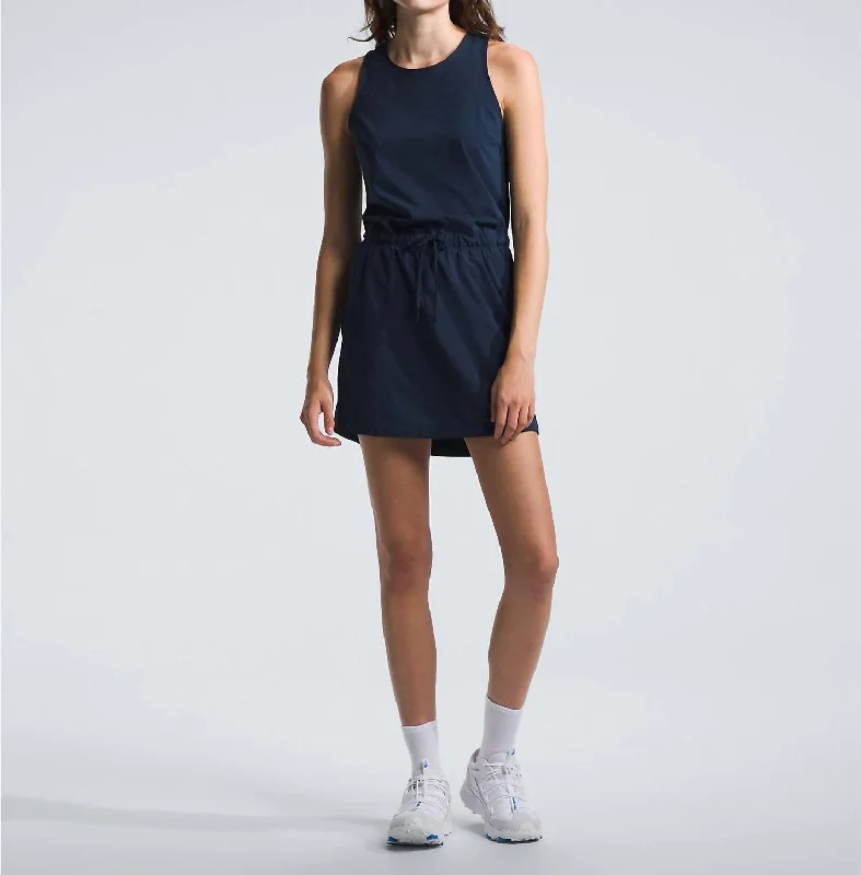 Women's Keyhole Collar DressesAdventure Dress In Summit Navy