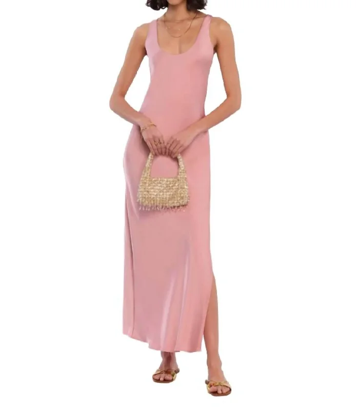 Women's Square Collar DressesAmie Slip Dress Boudoir In Pink