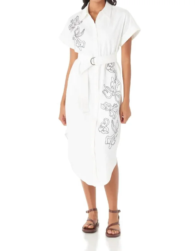 Women's Maxi DressesHannah Dress In White Denim