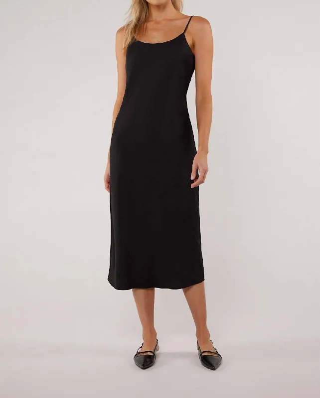 Women's Tiered DressesJones Slip Dress In Black