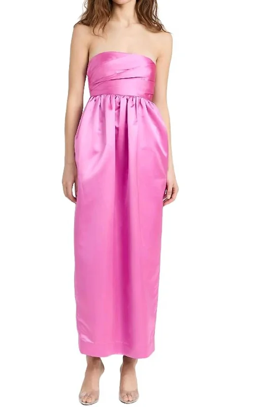 Women's Lapel Collar DressesLuxie Dress In Magenta