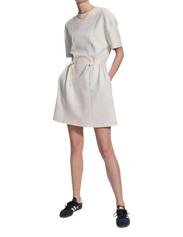 Women's Mandarin-Neck DressesMaple Dress In Ivory Marl