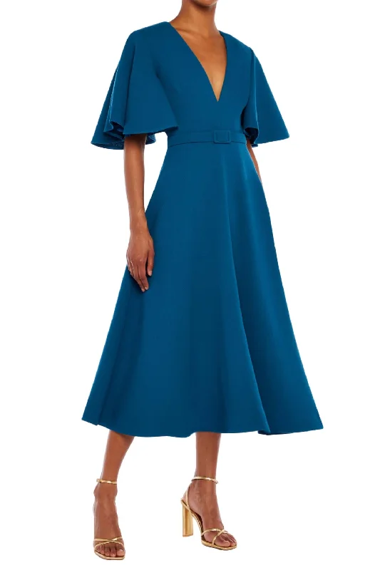 Women's Fit and Flare DressesMarie Dress In Teal