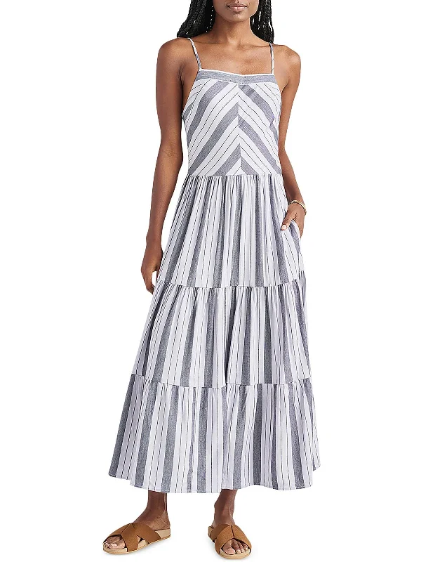 Women's Racerback DressesMyla Womens Striped Tiered Sundress