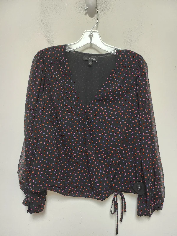 Women's Blouse for HolidayTop Long Sleeve By Banana Republic In Multi-colored, Size: S