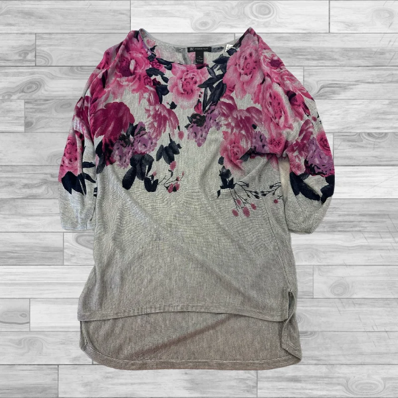 Women's Blouse with EmbroideryTop Long Sleeve By Inc In Floral Print, Size: M